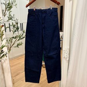 Zara Navy Women's Wide Leg Jeans